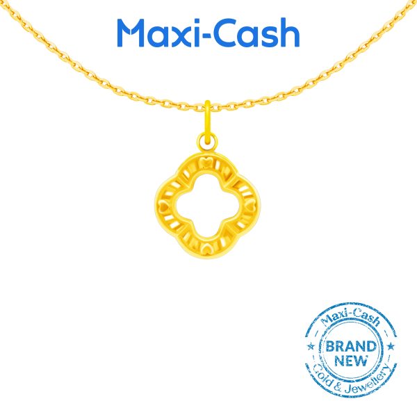 Clover Gleam Pendant in 916 Gold