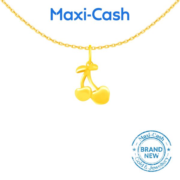 Sweet Cherry Pendant in 916 Gold
