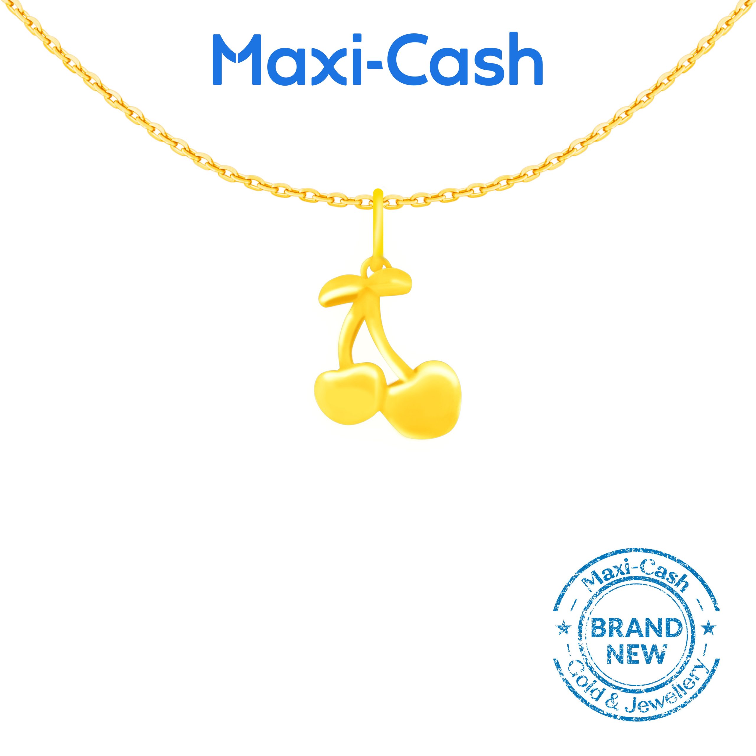 Sweet Cherry Pendant in 916 Gold