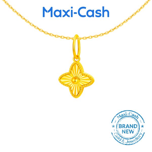 Golden Fleur Pendant in 916 Gold