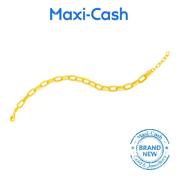 Aurelia Loop Bracelet in 916 Gold