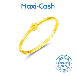 Lustre Loop Bangle in 916 Gold