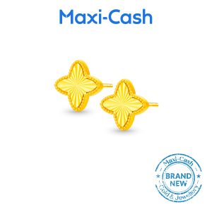 Lustre Bloom Earrings in 916 Gold