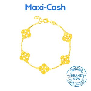 Clover Bloom Bracelet in 916 Gold