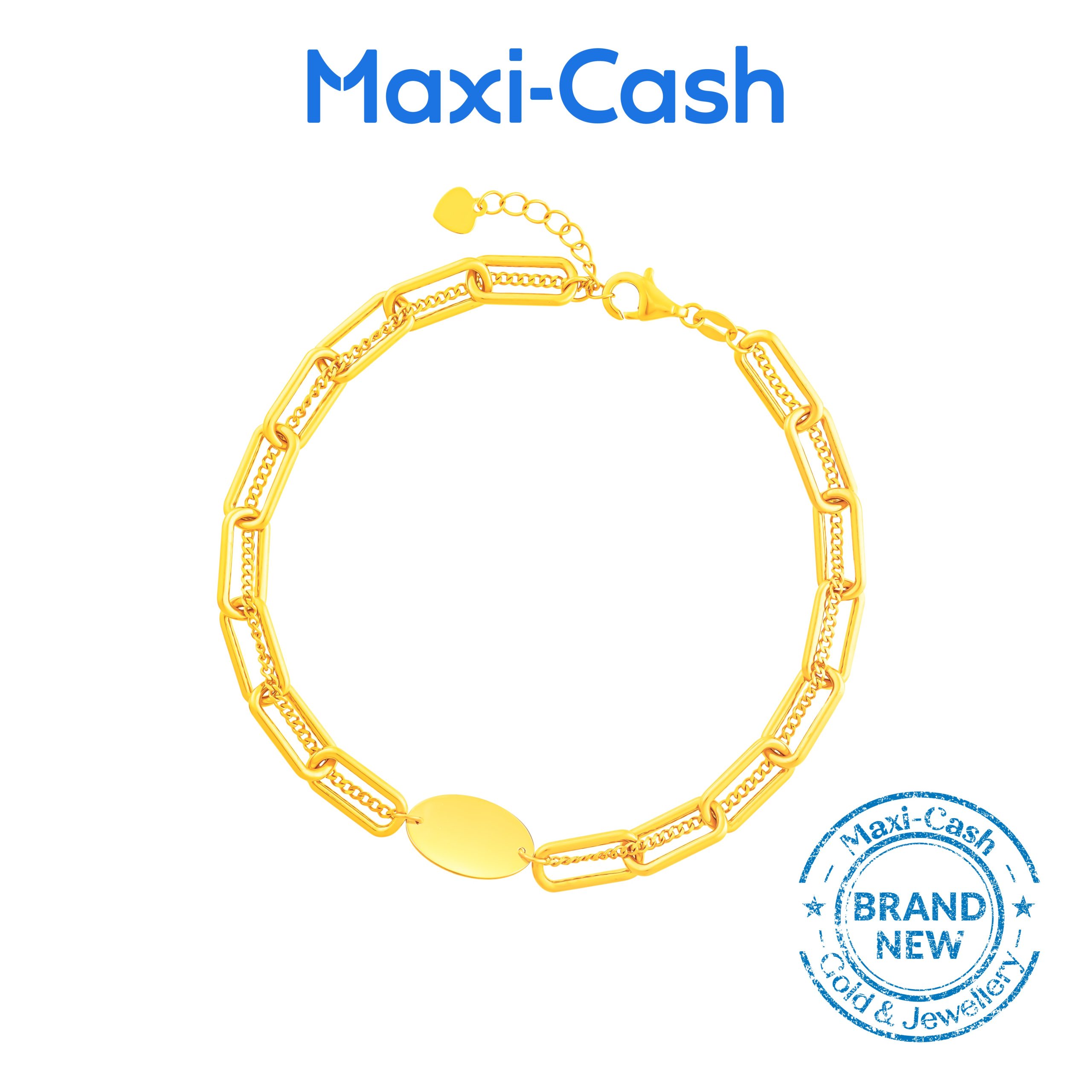 Radiant Twirl Bracelet in 916 Gold