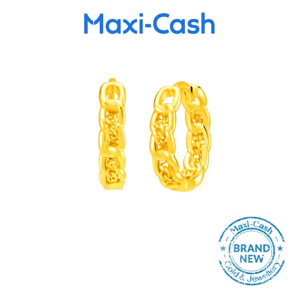 Radiant Twirl Earrings in 916 Gold