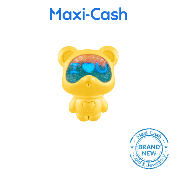 Teddy Astronaut Charm in 999 Gold