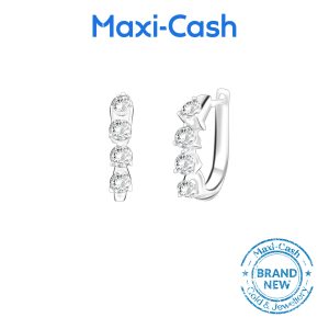 Eternity True Carat Earrings in 14K White Gold