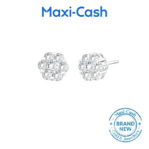 Starry Dream True Carat Earrings in 14K White Gold