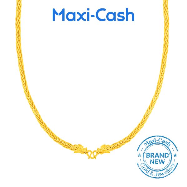 Majestic Dragon Necklace in 999 Gold