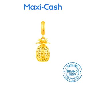 Abundance Pineapple Fantasi Charm in 916 Gold