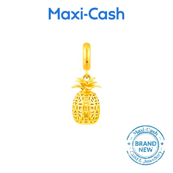 Abundance Pineapple Fantasi Charm in 916 Gold
