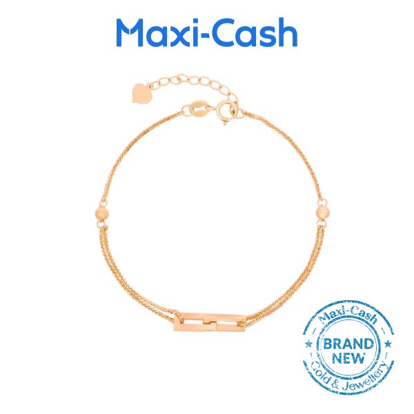 Harmonious Weave Bracelet in 18K Rose Gold
