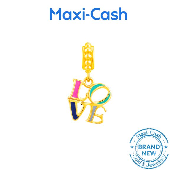 Vivid LOVE Fantasi Charm in 916 Gold