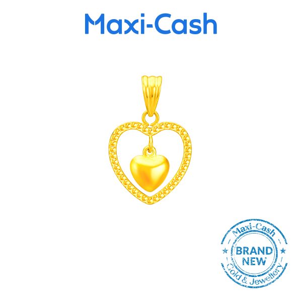 Amore Beads Pendant in 916 Gold - Image 2