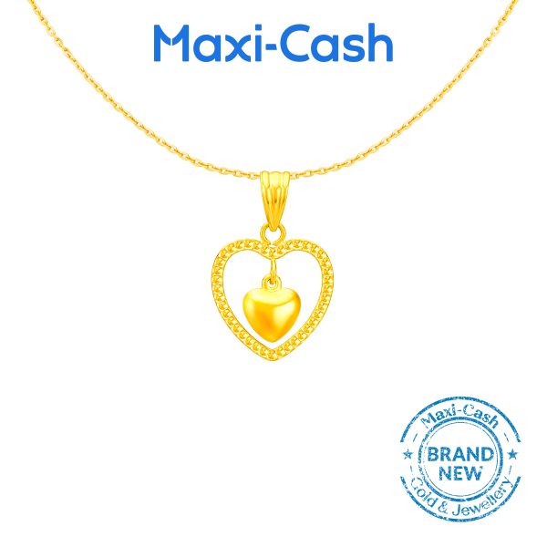 Amore Beads Pendant in 916 Gold