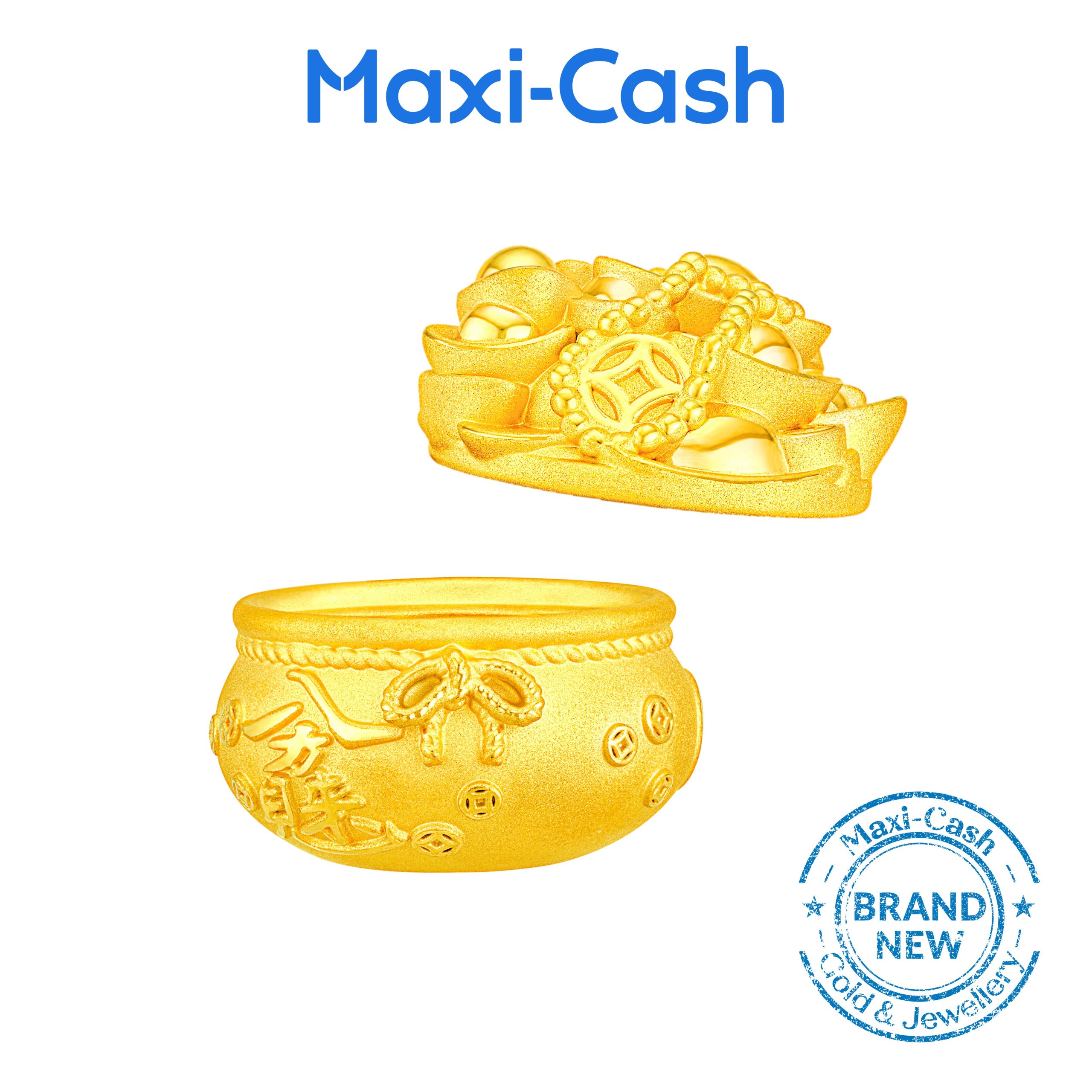 Golden Treasure Pot in 999 Gold