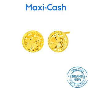 Radiant Bloom Earrings in 999 Gold