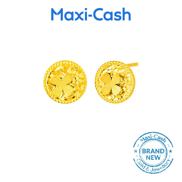 Radiant Bloom Earrings in 999 Gold