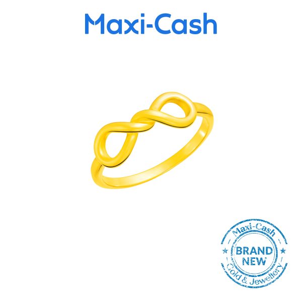 Infinity Knots Ring in 916 Gold