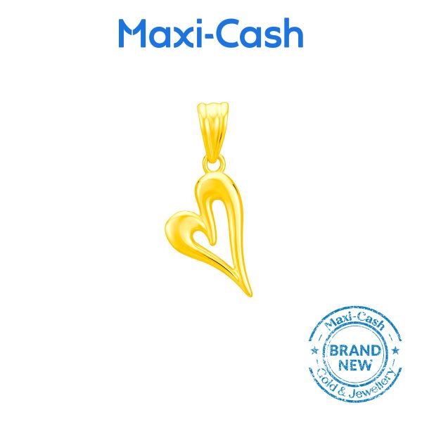 Blissful Heart Pendant in 916 Gold  - Image 2