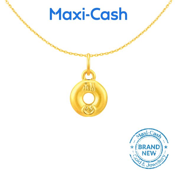 Loop of Fortune Pendant in 999 Gold