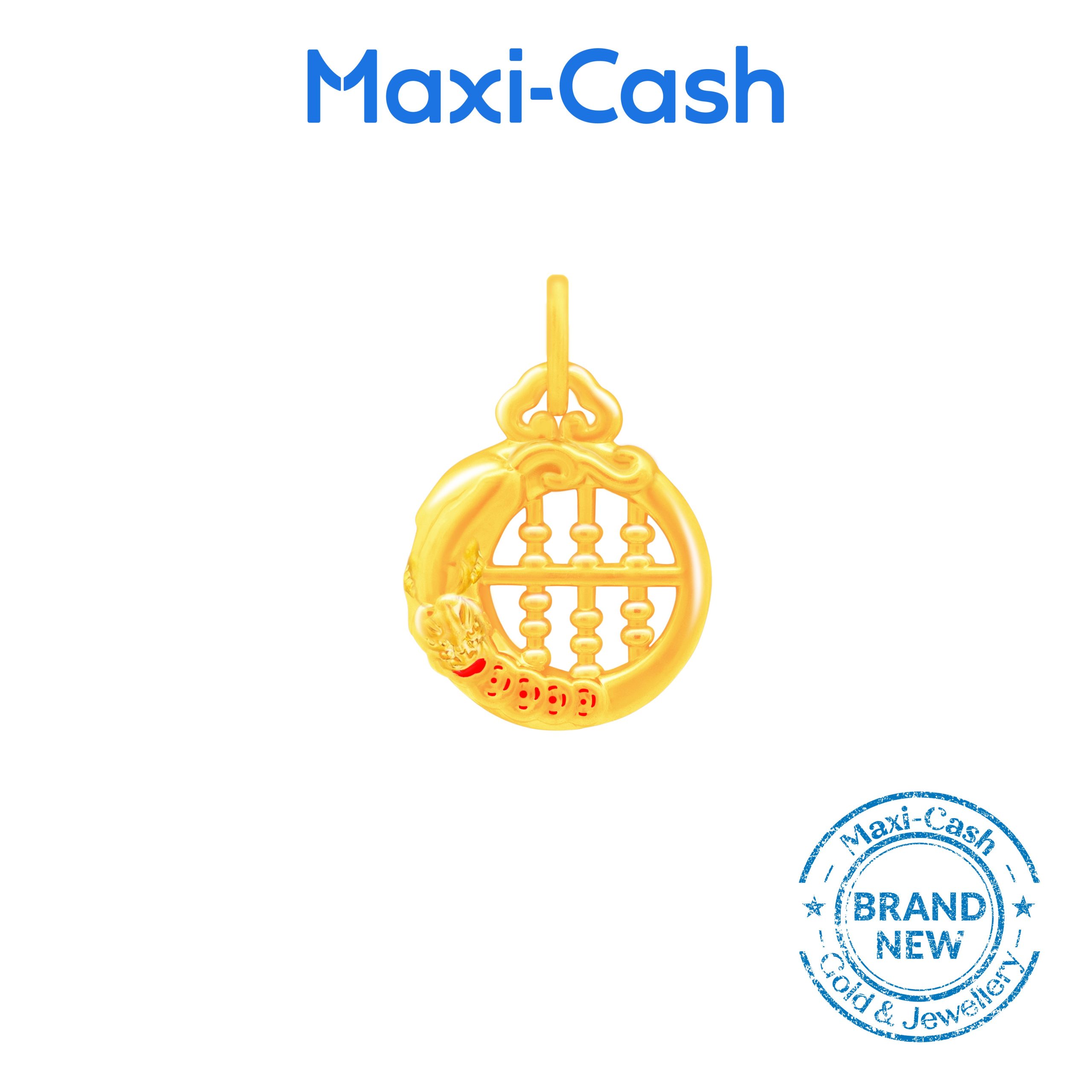 Pixiu Abacus Fantasi Charm in 999 Gold
