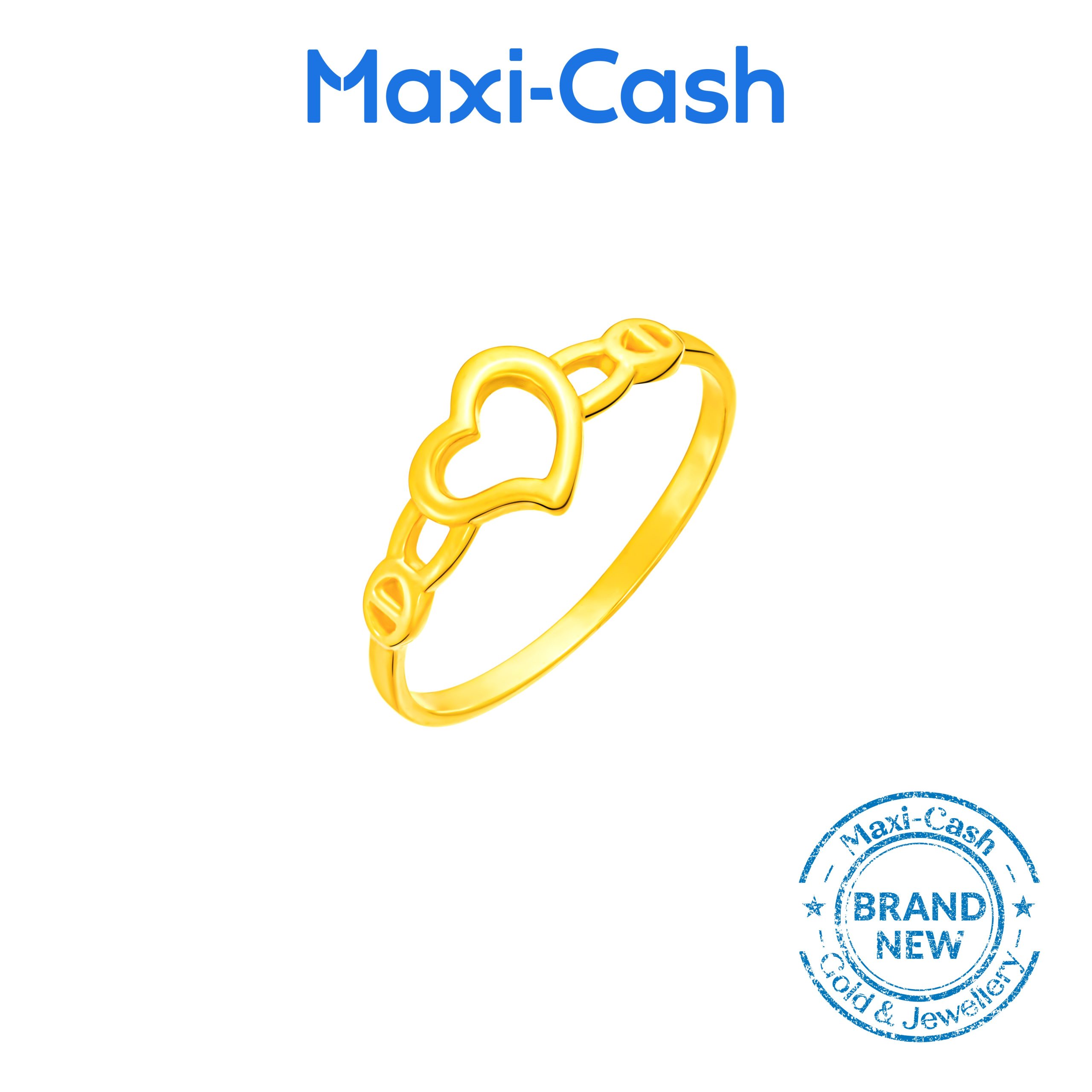 Viva Heart Ring in 916 Gold