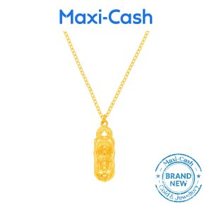Pixiu's Bite of Fortune Necklace in 999 Gold