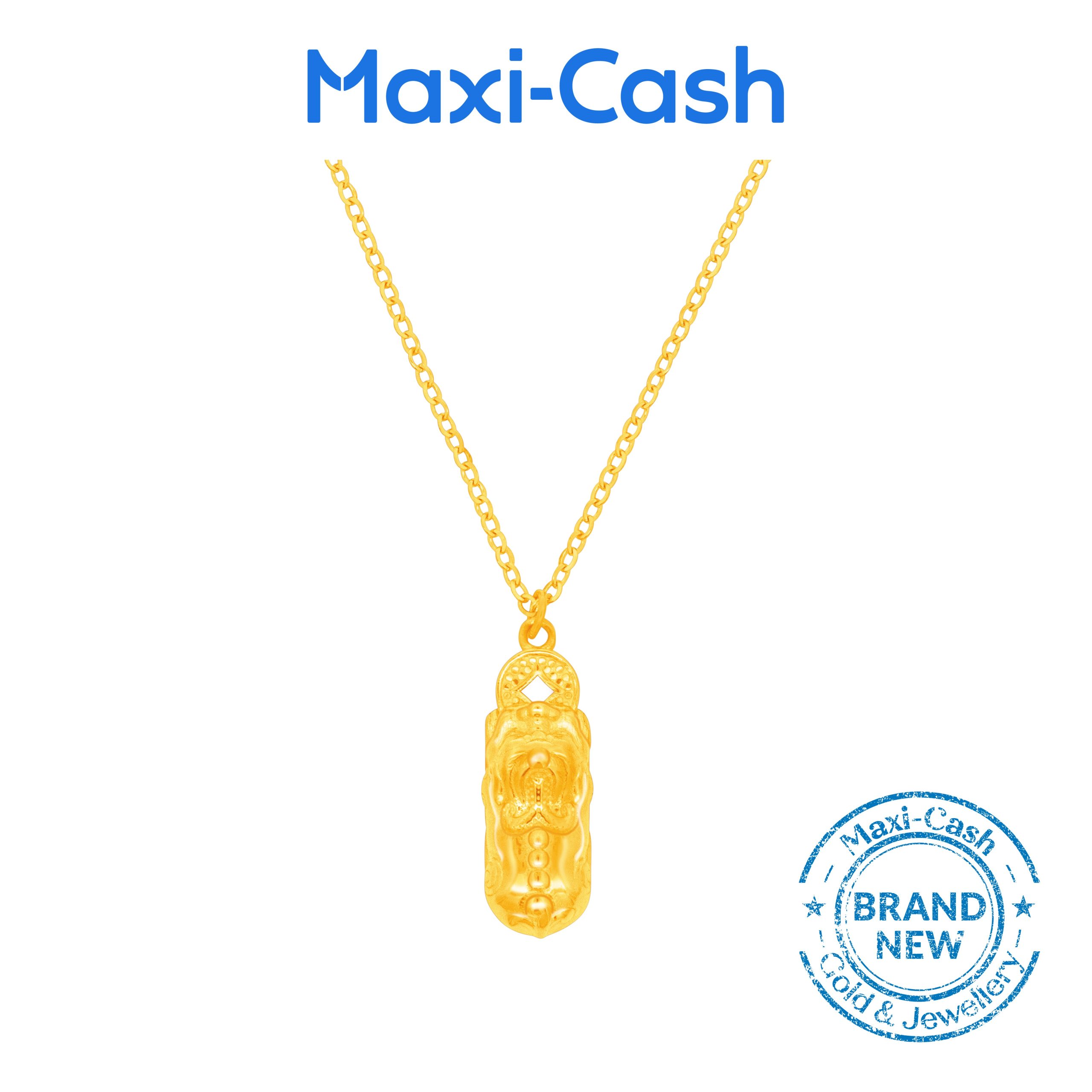 Pixiu’s Bite of Fortune Necklace in 999 Gold