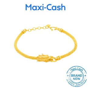 Dragon’s Bite of Fortune Bracelet in 999 Gold