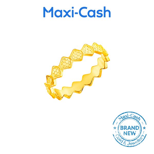 Golden Radiance Ring in 999 Gold