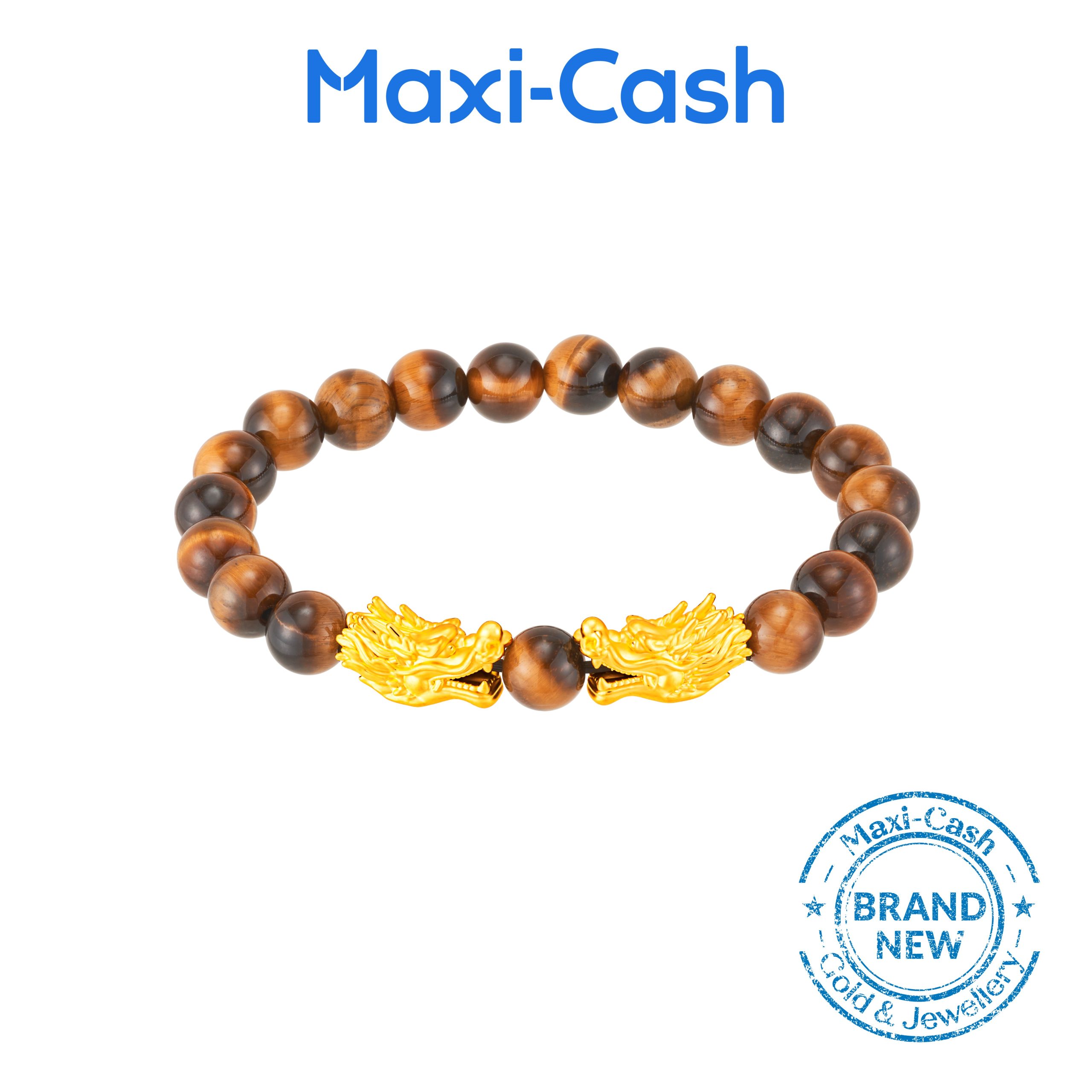 Majestic Dragons Pixiu Bracelet in 999 Gold