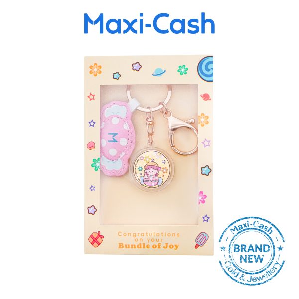 Bundle of Joy (Girl) Gold Charm in 999 Gold - Image 2
