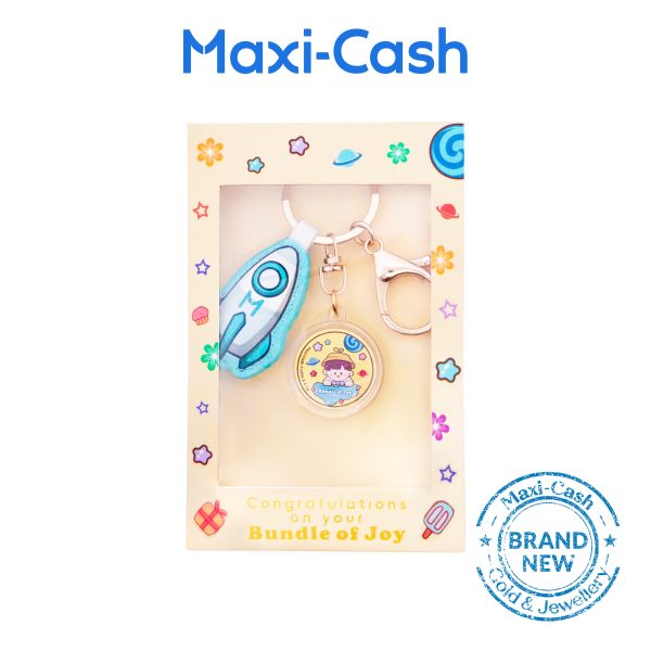 Bundle of Joy (Boy) Gold Charm in 999 Gold - Image 2