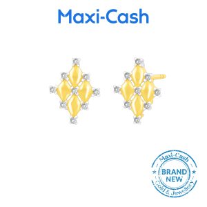 Lustre Radiance Diamond Earrings in 14K Yellow Gold