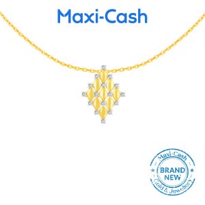 Lustre Radiance Diamond Pendant in 14K Yellow Gold