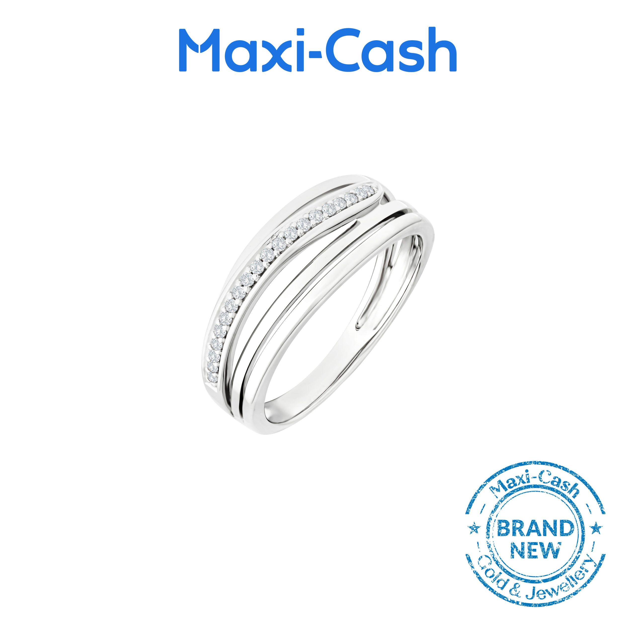 Opaline Trace Ring in 14K White Gold