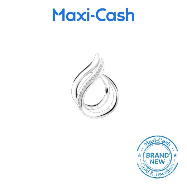 Opaline Trace Pendant in 14K White Gold - Image 2