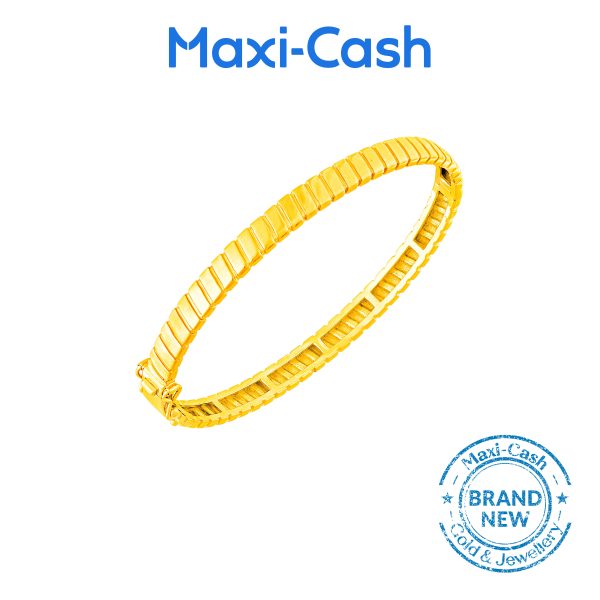 Cubix Glow Bangle in 916 Gold