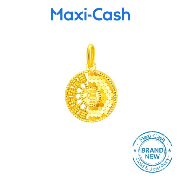 Fortune Abacus Pendant in 916 Gold - Image 2