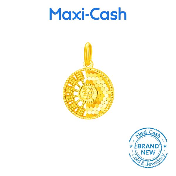 Prosperity Abacus Pendant in 916 Gold - Image 2