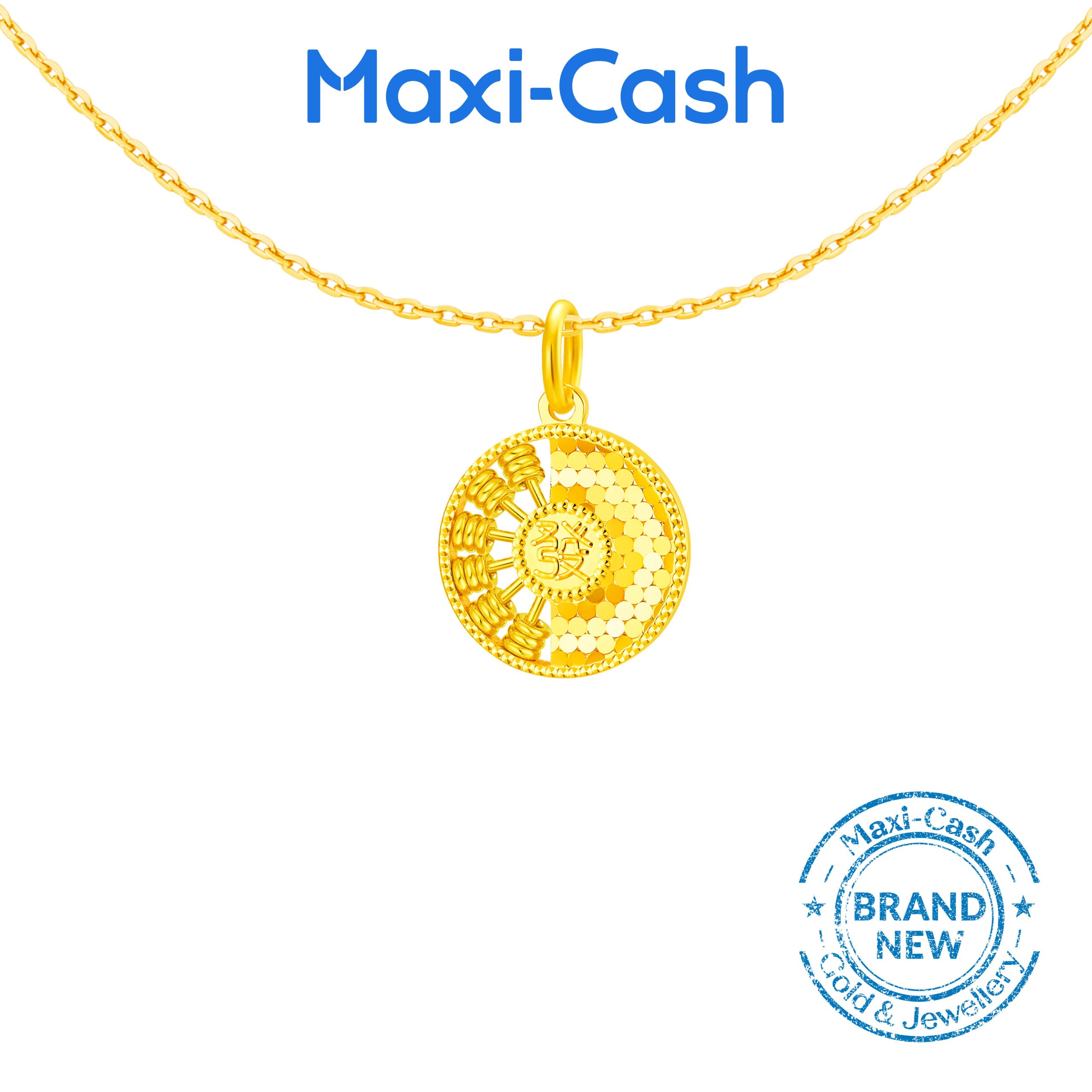 Prosperity Abacus Pendant in 916 Gold