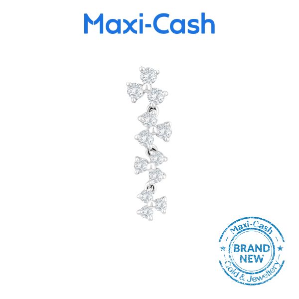 Seraphine Flow Pendant in 18K White Gold - Image 2