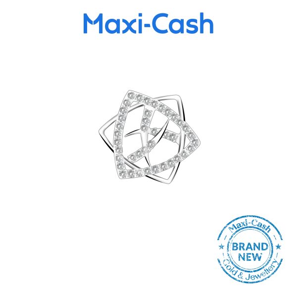 Starry Night Pendant in 18K White Gold - Image 2