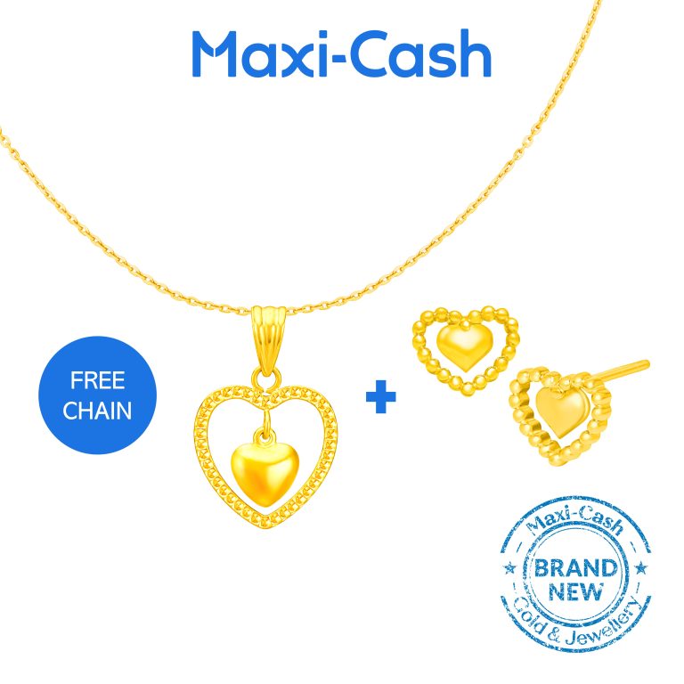 Amore Beads Pendant and Earrings Bundle Deal
