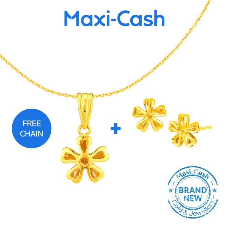 Joyful Daisy Pendant and Earrings Bundle Deal