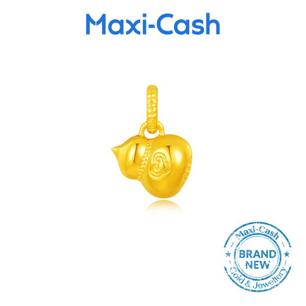 Longevity Gourd (Hulu) Pendant in 916 Gold - Image 2