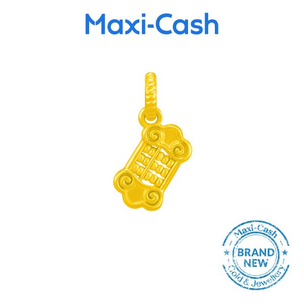 Lucky Ruyi Abacus Pendant in 916 Gold - Image 2