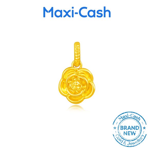 Bliss Rose Pendant in 916 Gold - Image 2